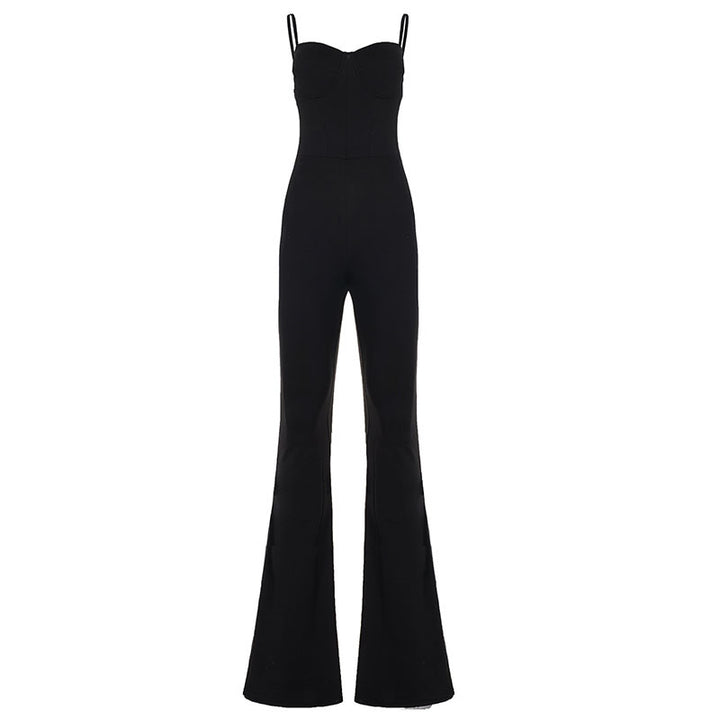 Damer Figurformande Jumpsuit med raffinerade axelband och vida ben Mirla-Eva Jonsson