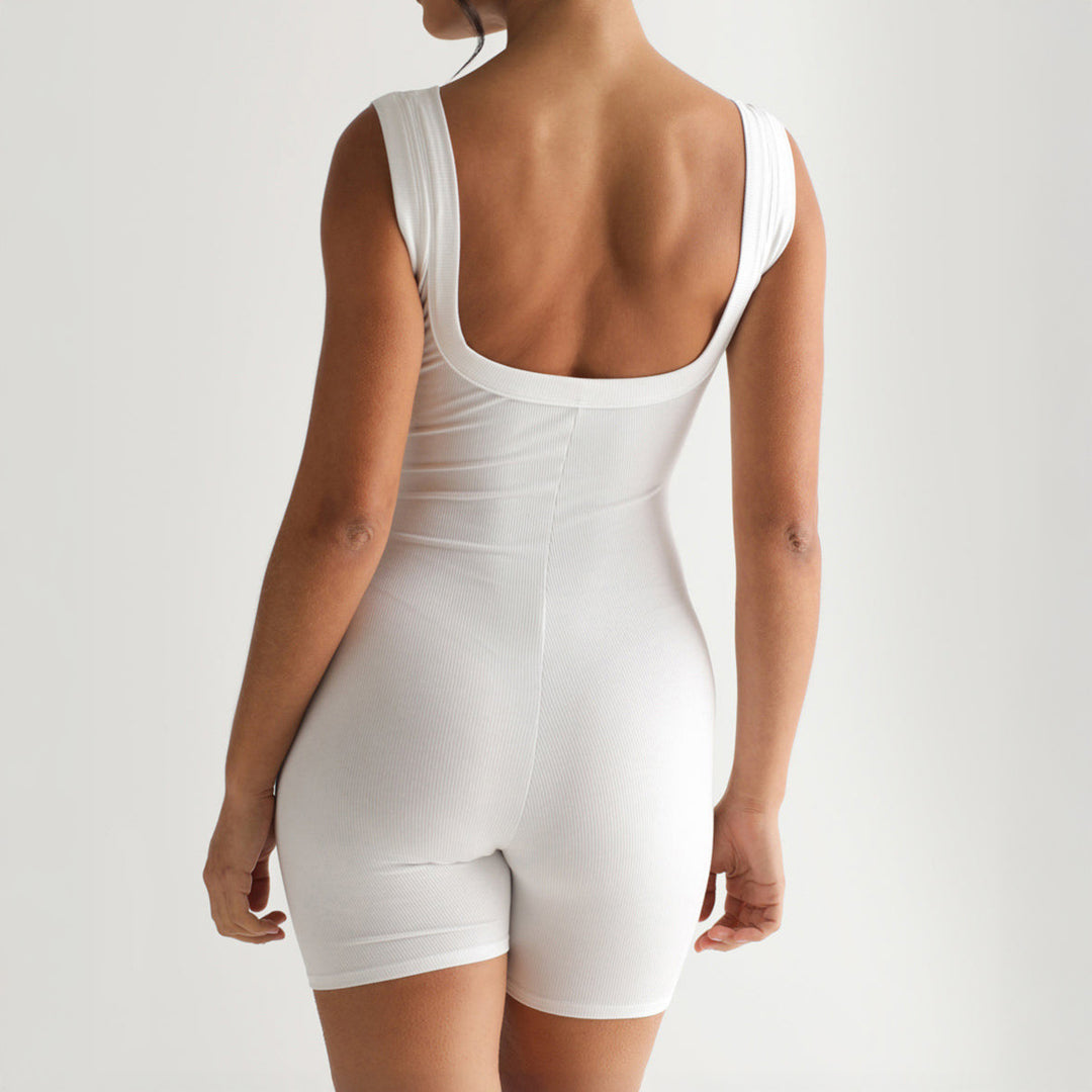 Damer Figurformande Kort Jumpsuit i elastiskt material Mirla-Eva Jonsson