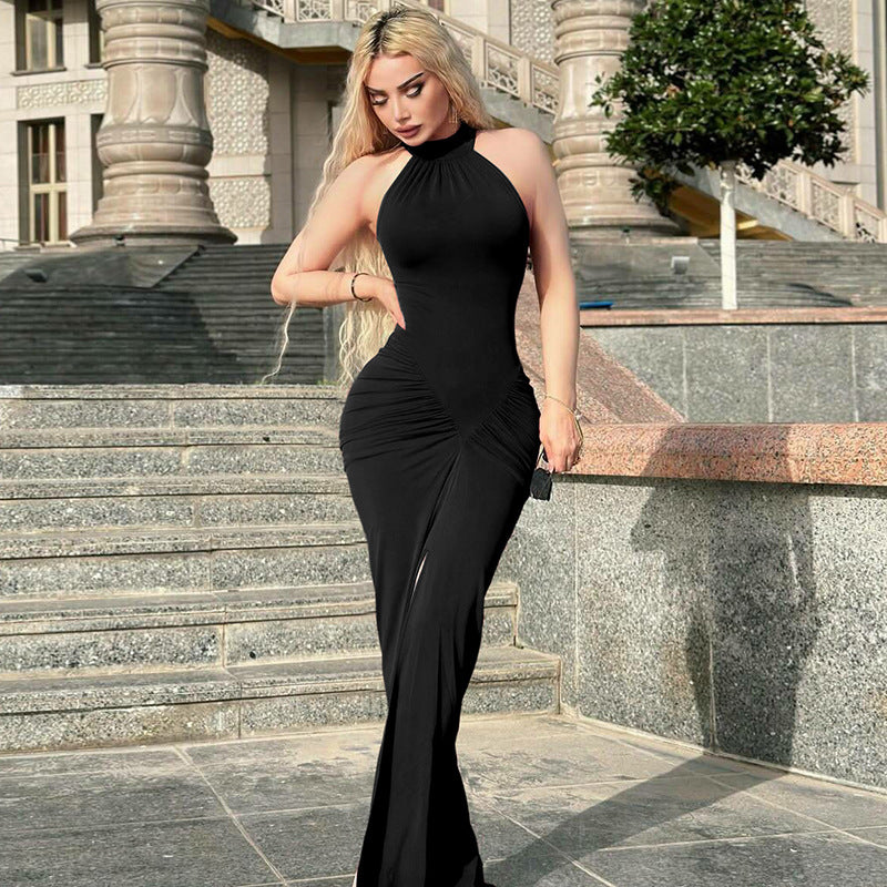 Damer Figurformande Maxiklänning med elegant drapering Mirla-Eva Jonsson