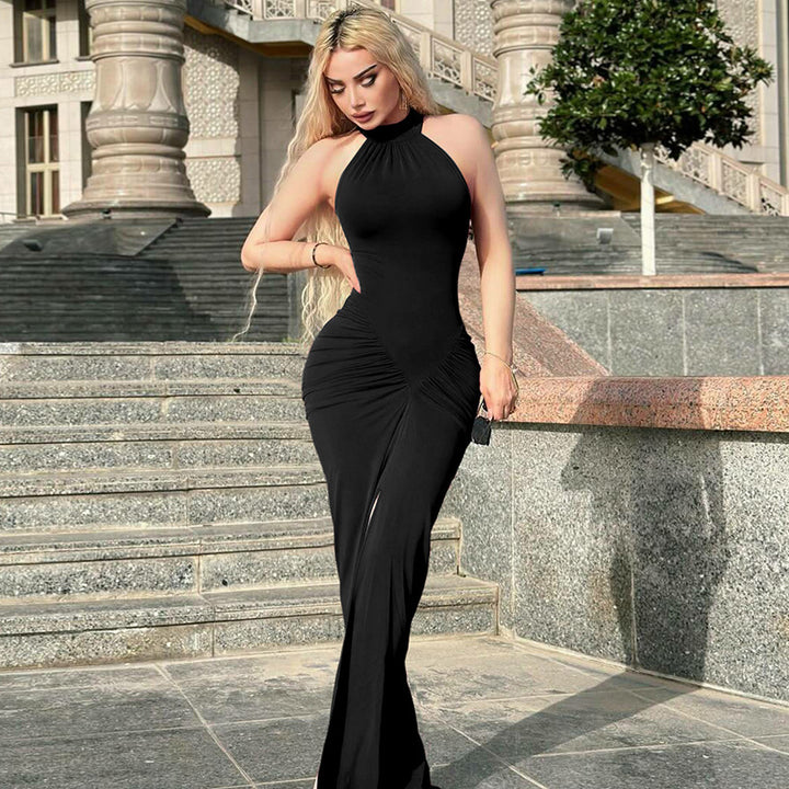 Damer Figurformande Maxiklänning med elegant drapering Mirla-Eva Jonsson