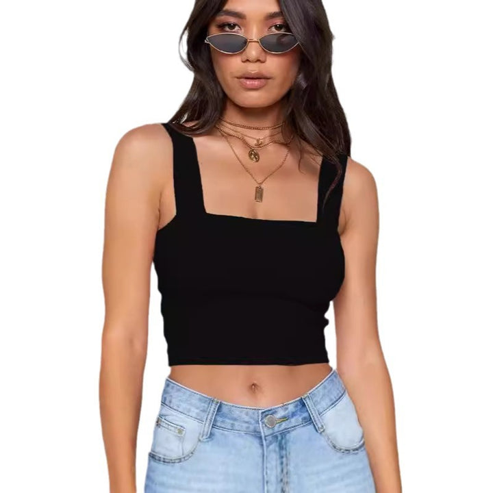 Damer Figurnära Crop-Top med breda band Mirla-Eva Jonsson