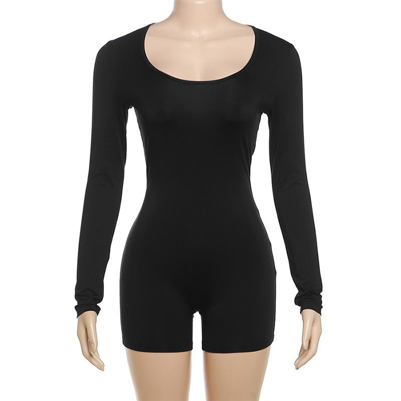 Damer Figursydd Kortsleeved Jumpsuit med lång ärm Mirla-Eva Jonsson
