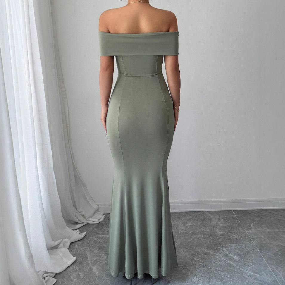 Damer Figursydd Off-Shoulder Maxikjol Mirla-Eva Jonsson