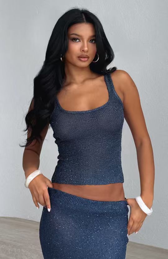 Damer Fintrik Crop-Top och Midi-Nederdel Set Mirla-Eva Jonsson