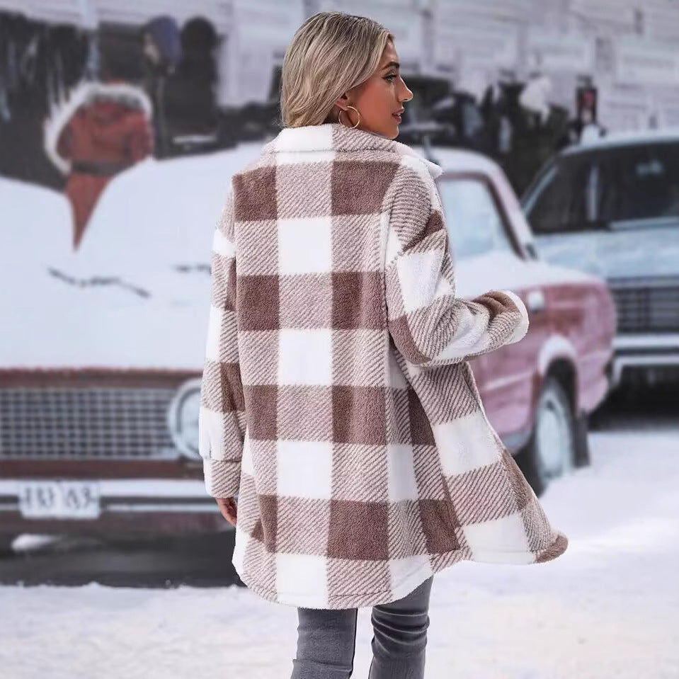 Damer Flanell-Vinterjacka Mirla-Eva Jonsson
