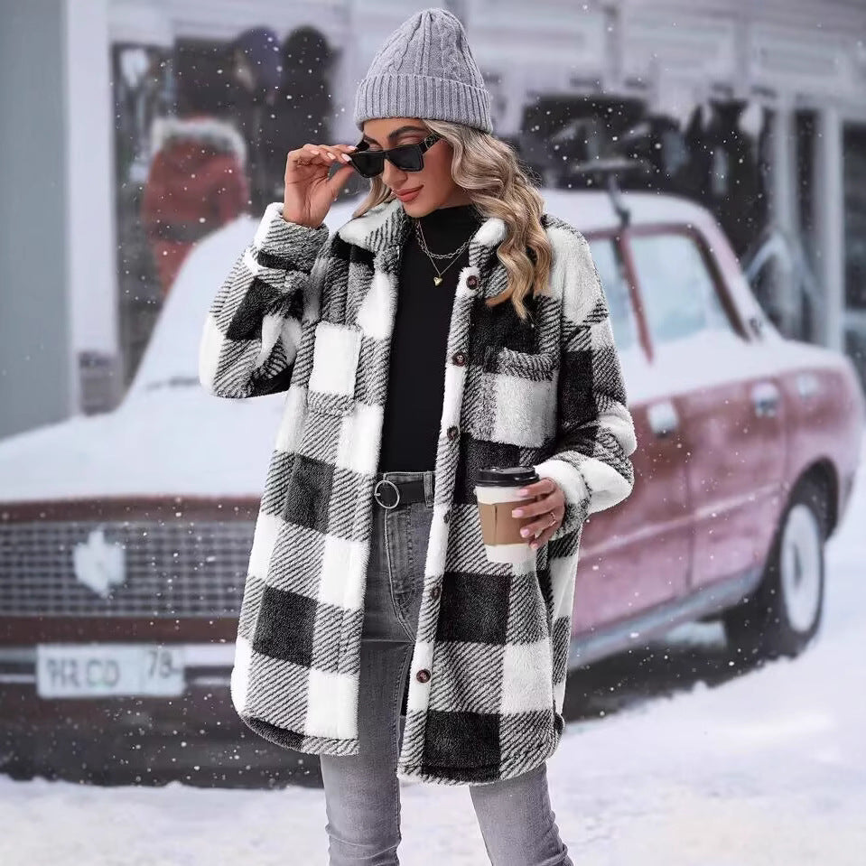 Damer Flanell-Vinterjacka Mirla-Eva Jonsson