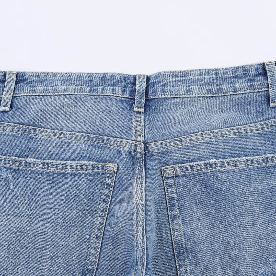 Damer Flared Jeans med förstörelse-effekter och fransavslutningar Mirla-Eva Jonsson