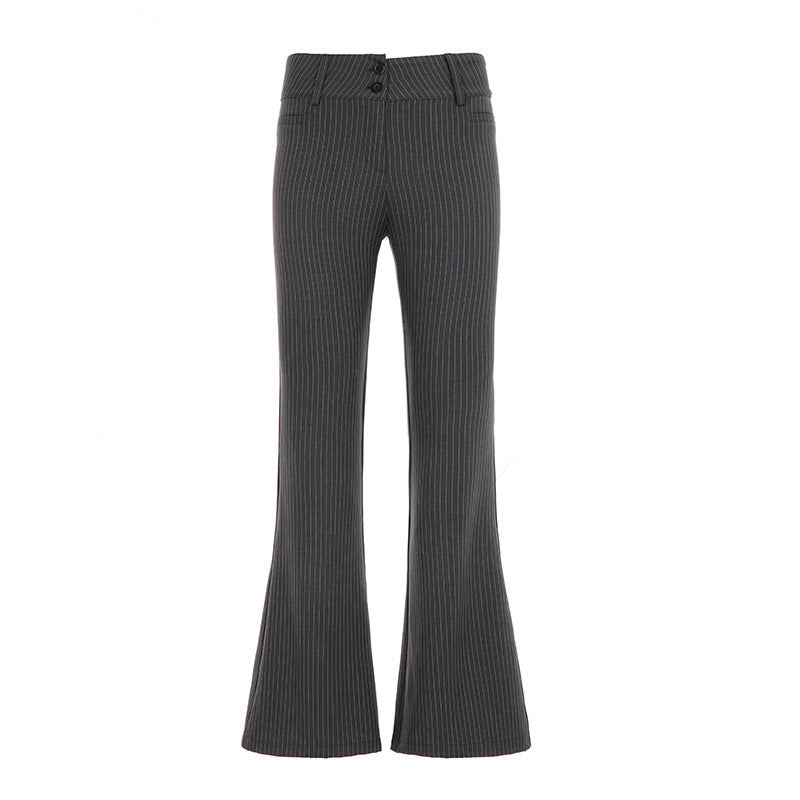 Damer Flared Jeans med modernt randmönster och hög midja Mirla-Eva Jonsson