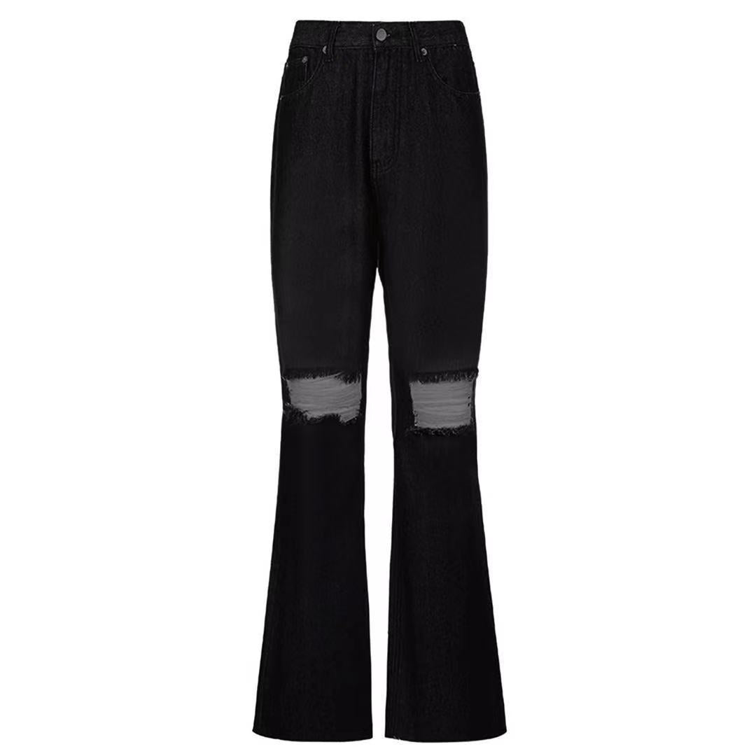 Damer Flared Jeans med smakfull distressed-design Mirla-Eva Jonsson