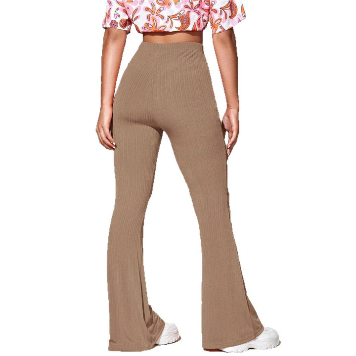 Damer Flared Leggings i ribbat material Mirla-Eva Jonsson