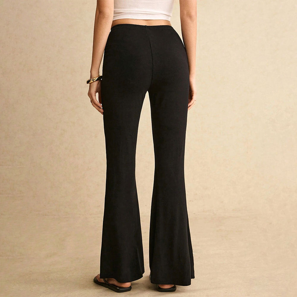 Damer Flared Pants med chic samlingselement Mirla-Eva Jonsson