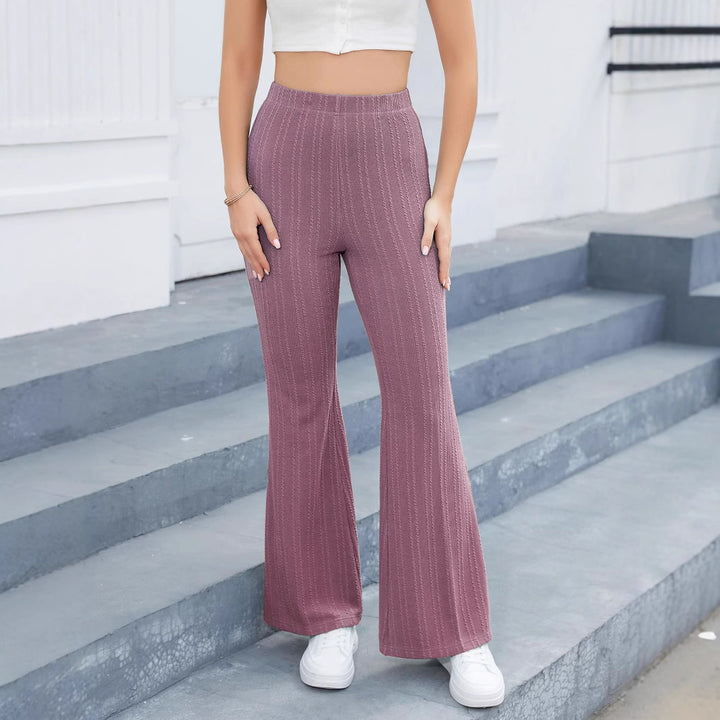 Damer Flared-Style Bomullsbyxor Mirla-Eva Jonsson