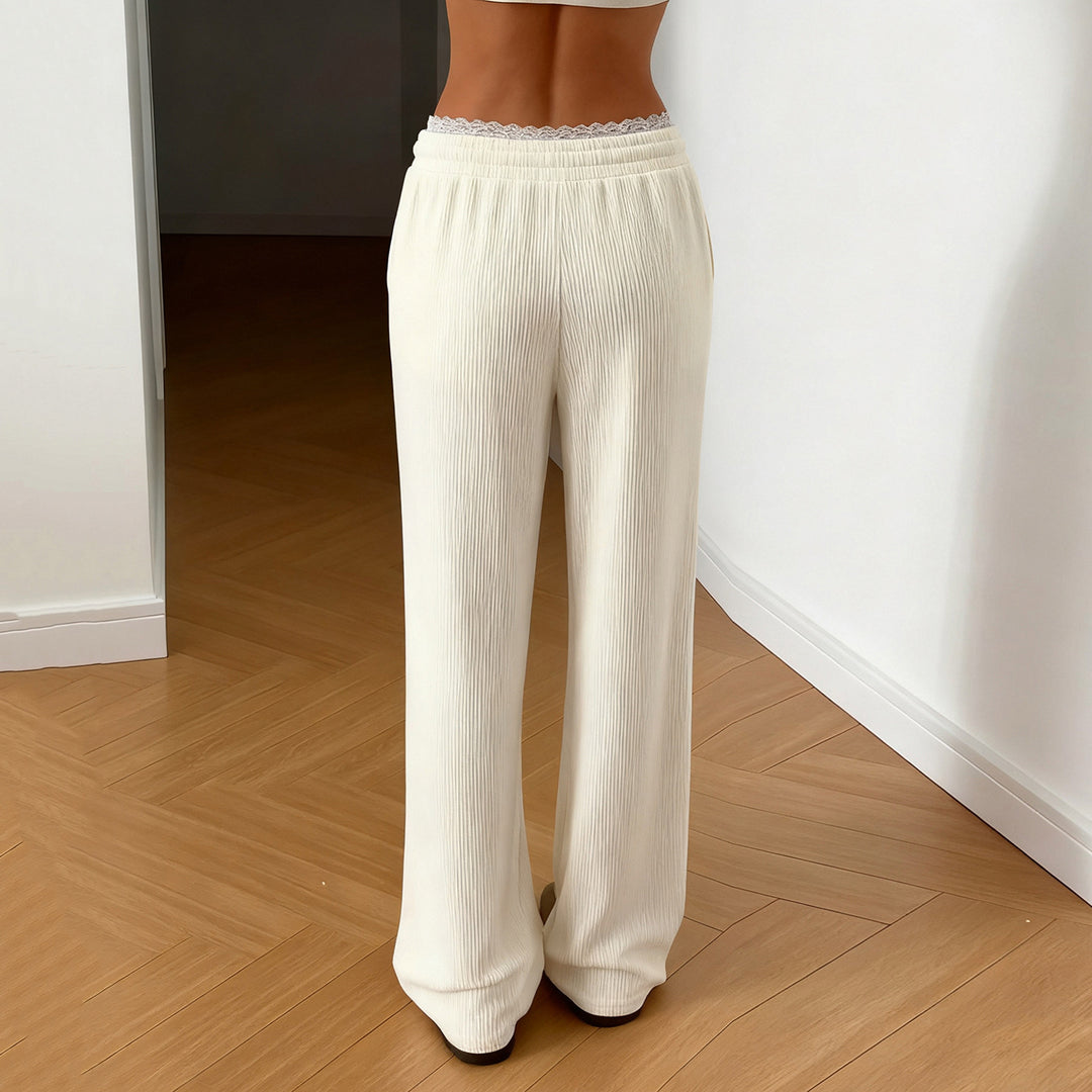 Damer Flared Sweatpants med elastisk midja och bekvämt design Mirla-Eva Jonsson
