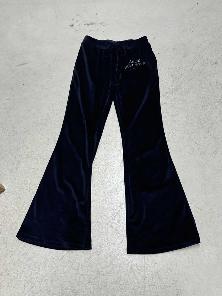 Damer Flared Sweatpants med justerbar midja och snyggt tryck Mirla-Eva Jonsson
