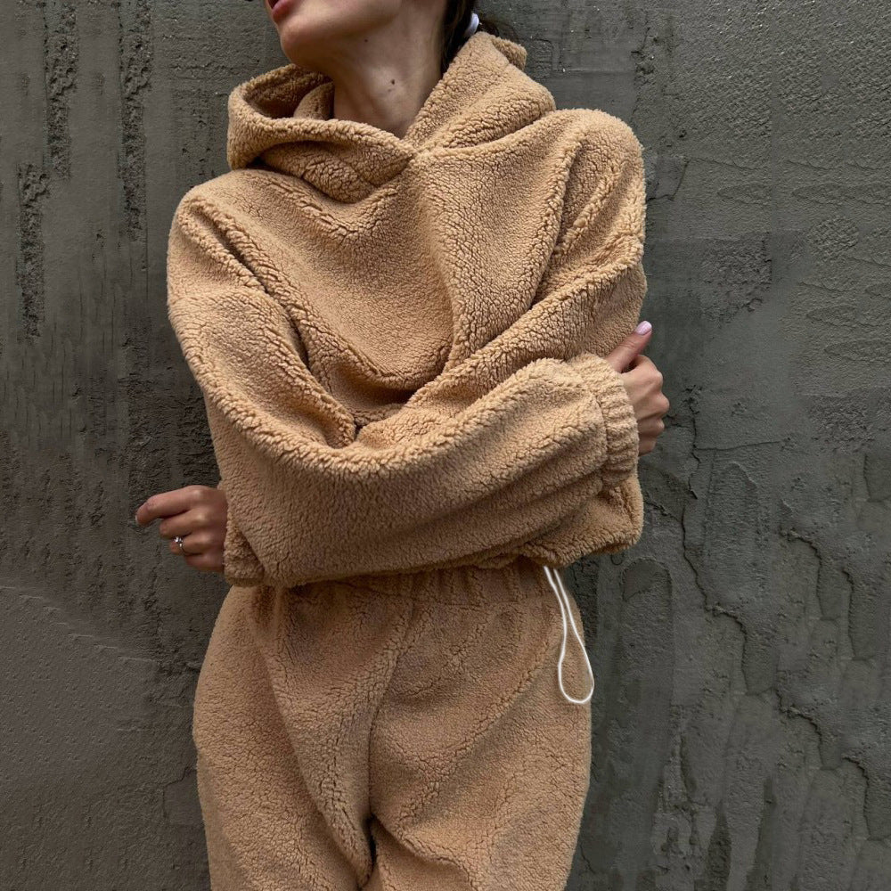 Damer Fleece-Hoodie och Joggingbyxor Set Mirla-Eva Jonsson