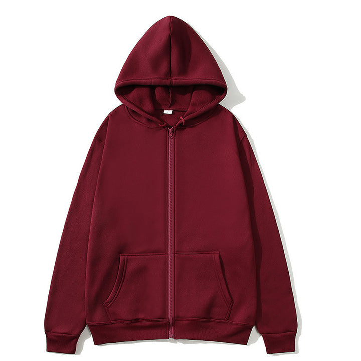 Damer Fleece Hoodiejacka med genomgående dragkedja och praktiska fickor Eva Jonsson-Eva Jonsson