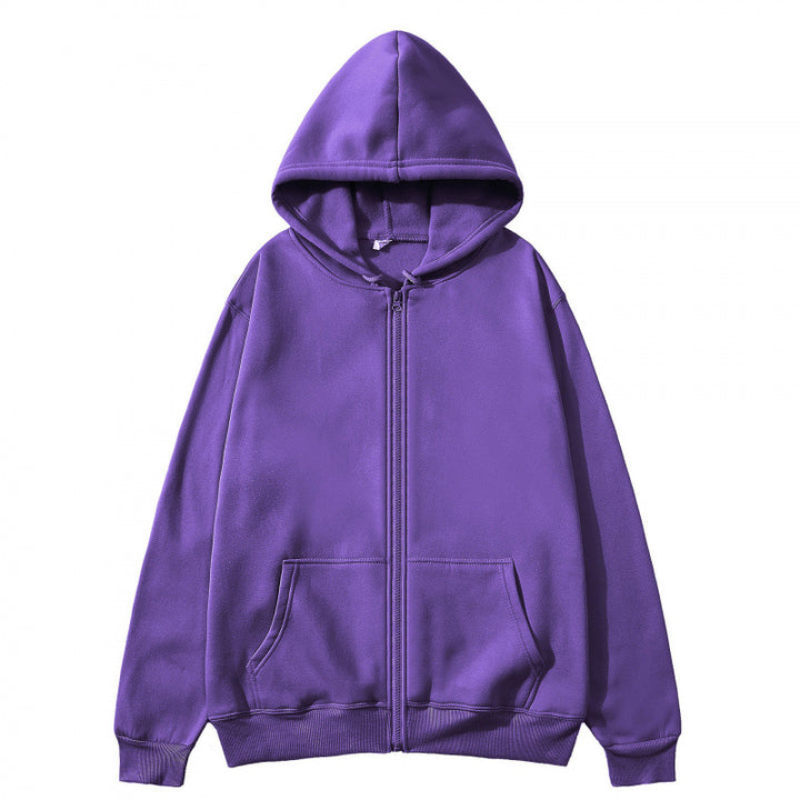 Damer Fleece Hoodiejacka med genomgående dragkedja och praktiska fickor Eva Jonsson-Eva Jonsson