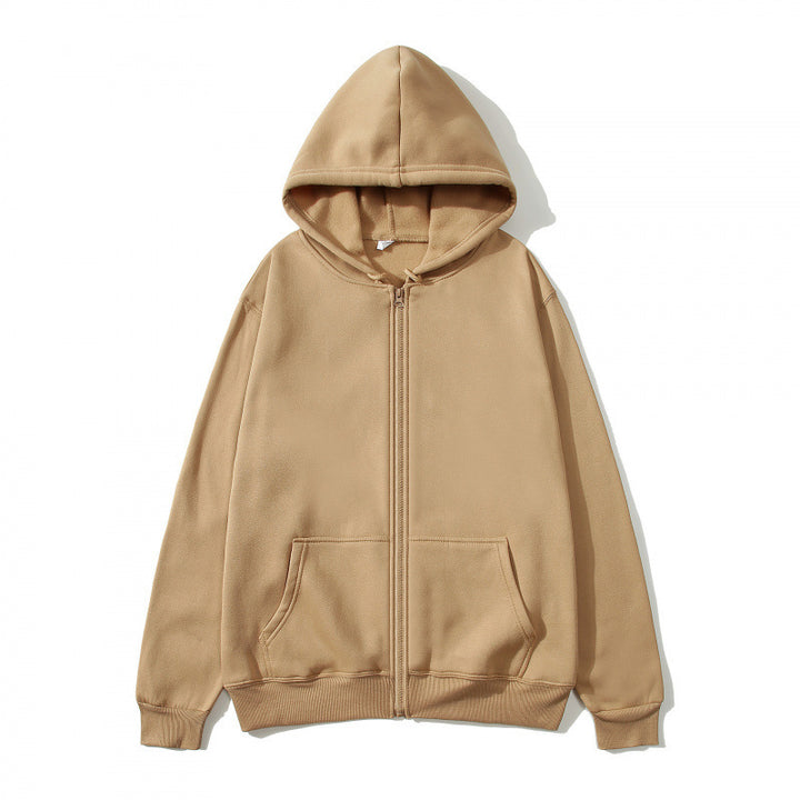 Damer Fleece Hoodiejacka med genomgående dragkedja och praktiska fickor Eva Jonsson-Eva Jonsson