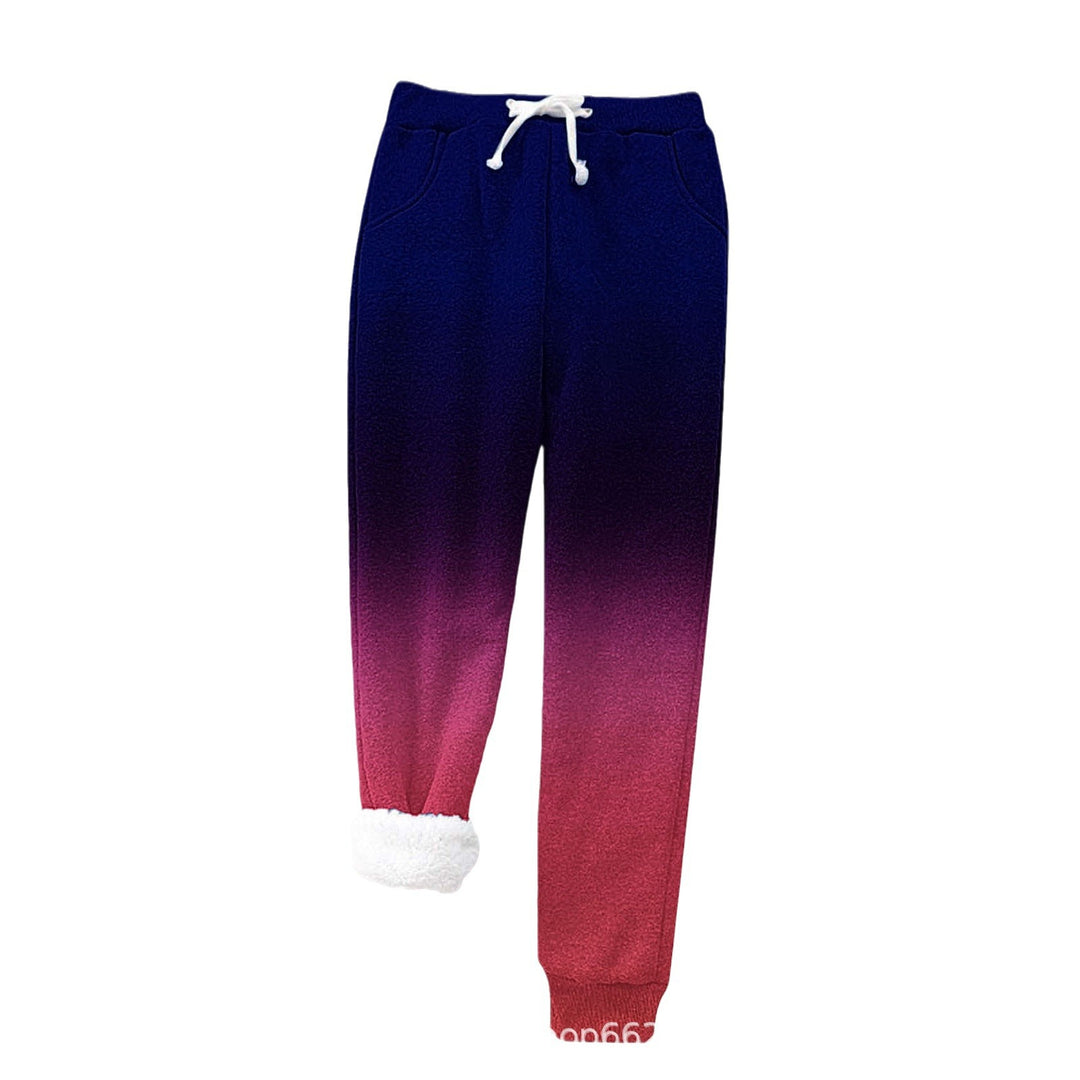 Damer Fleece-Joggningsbyxor med Varmt Foder och Elastiskt Midjeband Mirla-Eva Jonsson