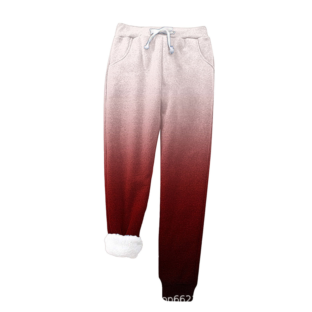Damer Fleece-Joggningsbyxor med Varmt Foder och Elastiskt Midjeband Mirla-Eva Jonsson