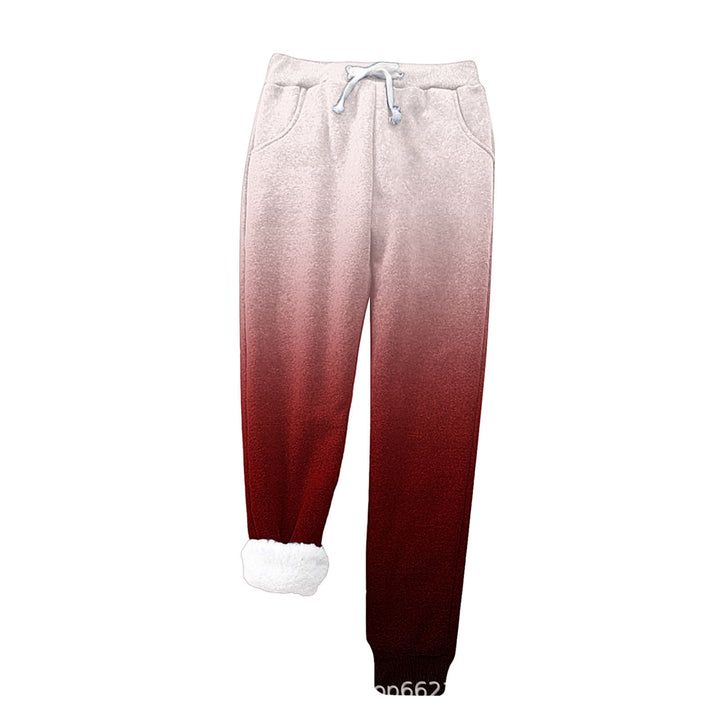 Damer Fleece-Joggningsbyxor med Varmt Foder och Elastiskt Midjeband Mirla-Eva Jonsson
