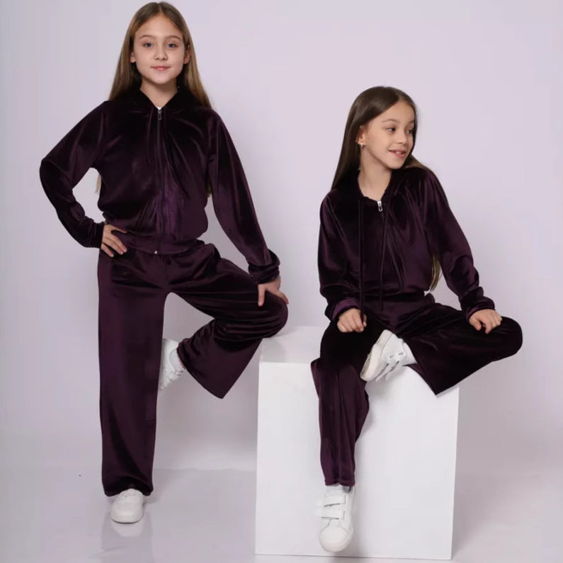 Damer Fleece Lounge Set med Huvud och Hög Midja Mirla-Eva Jonsson