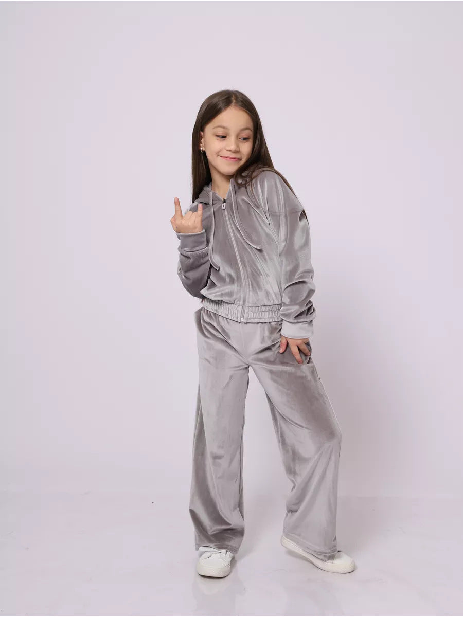 Damer Fleece Lounge Set med Huvud och Hög Midja Mirla-Eva Jonsson