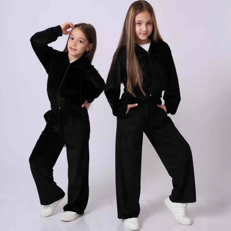 Damer Fleece Lounge Set med Huvud och Hög Midja Mirla-Eva Jonsson