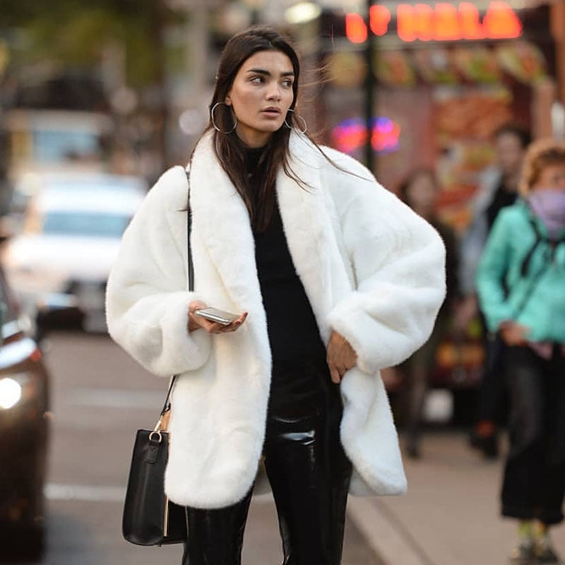 Damer Fleece Pälskappa Mirla-Eva Jonsson