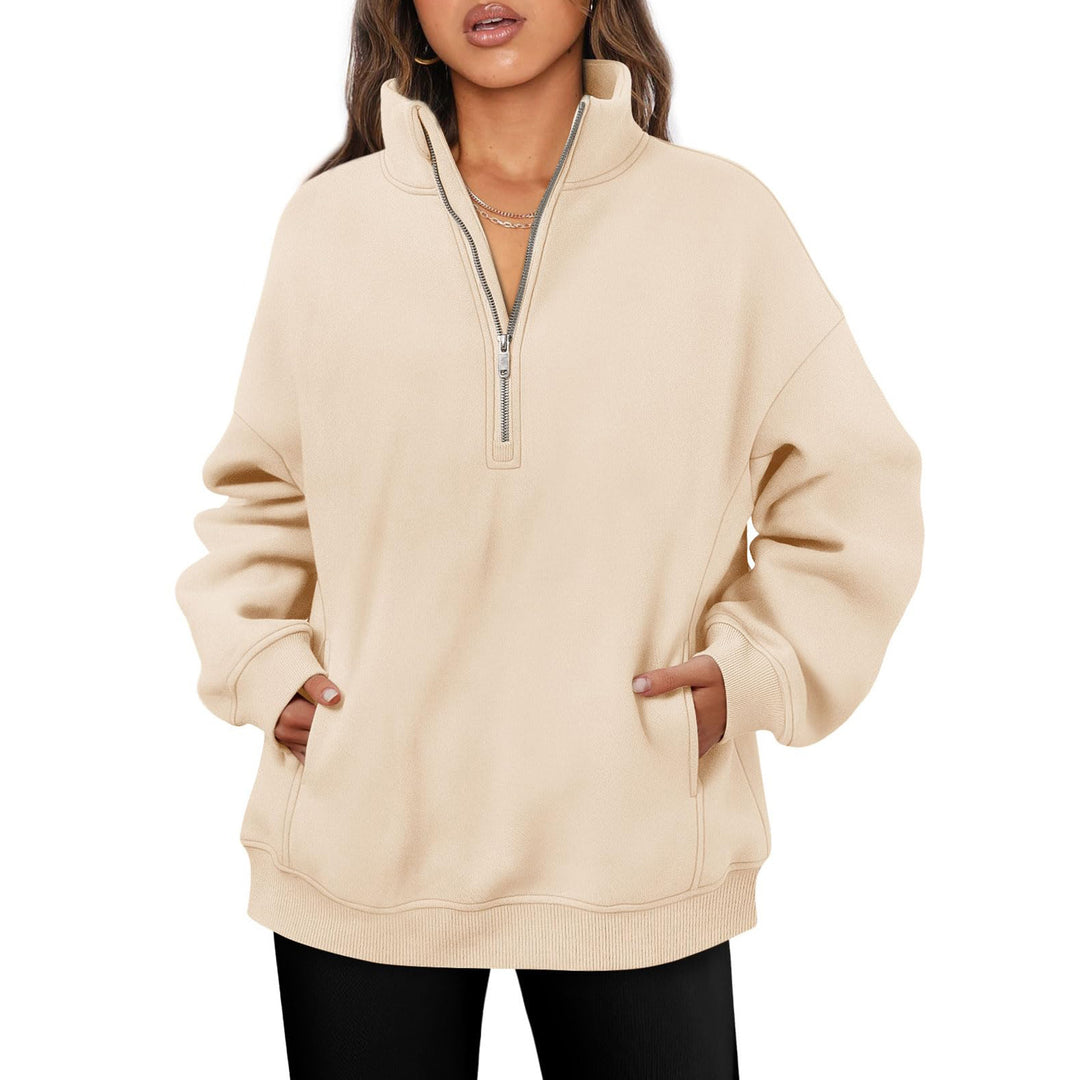 Damer Fleece-tröja med hög krage Mirla-Eva Jonsson