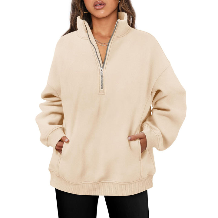 Damer Fleece-tröja med hög krage Mirla-Eva Jonsson