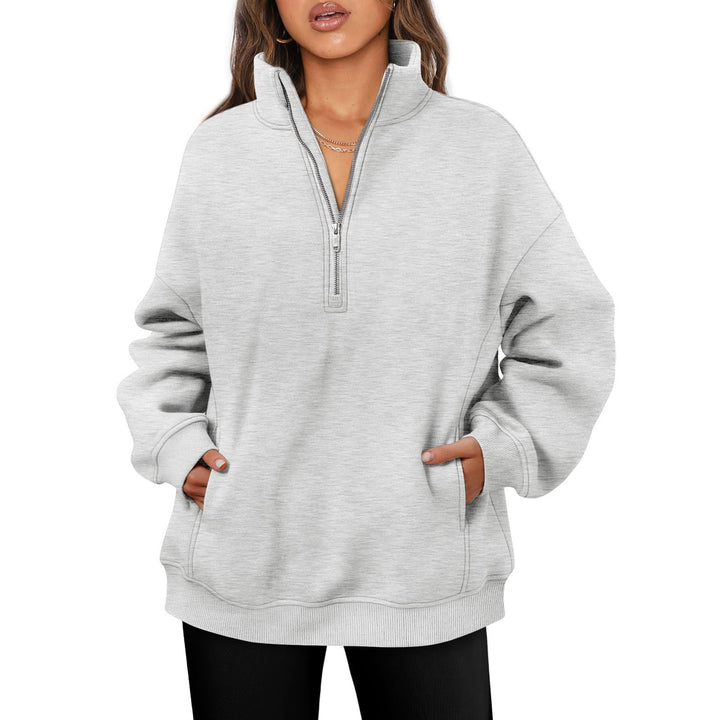 Damer Fleece-tröja med hög krage Mirla-Eva Jonsson