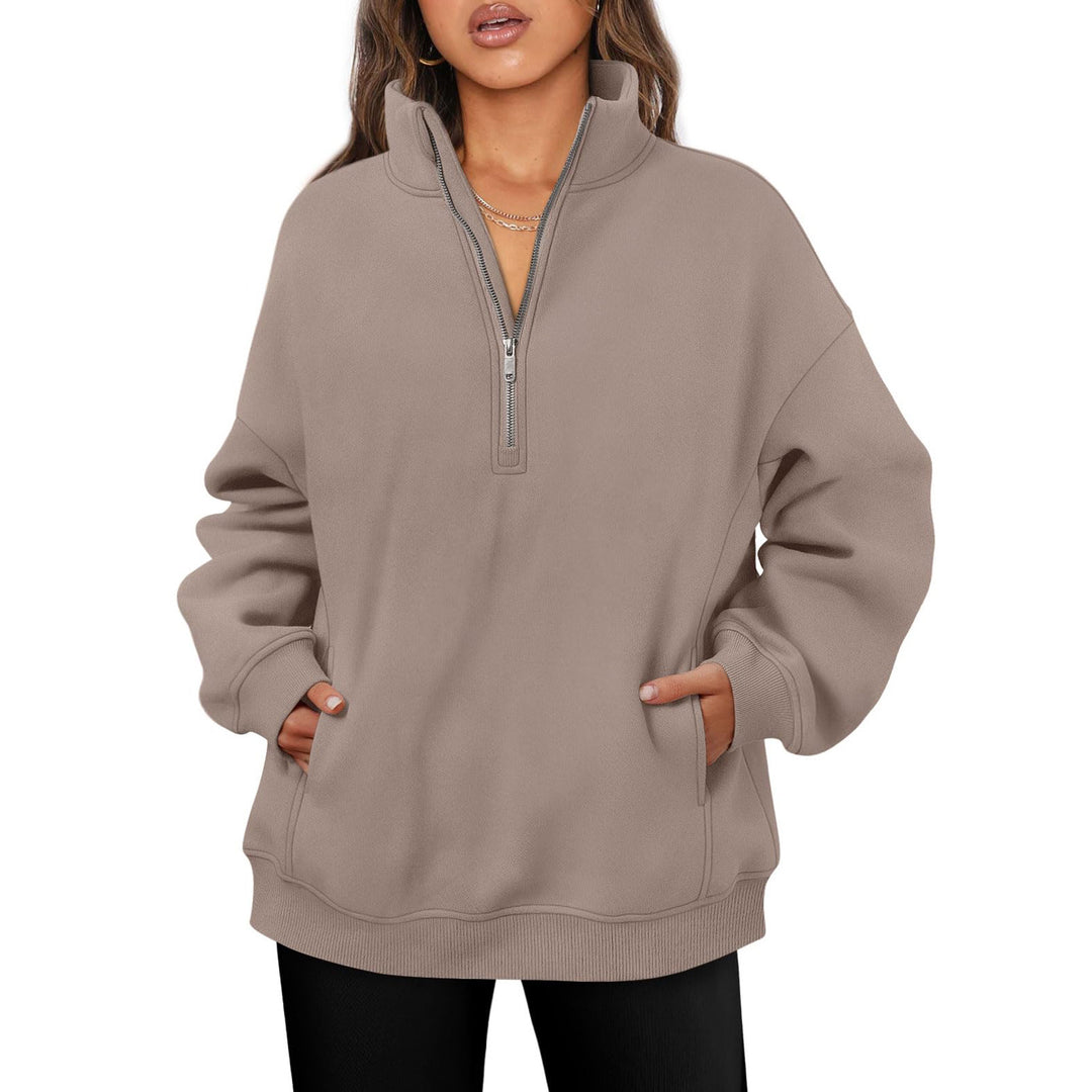 Damer Fleece-tröja med hög krage Mirla-Eva Jonsson