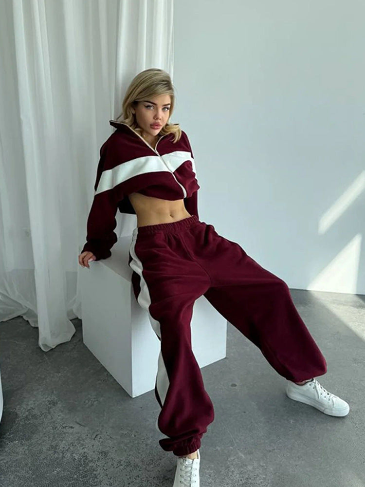 Damer Fleecejacka med hög krage och sportig design Mirla-Eva Jonsson