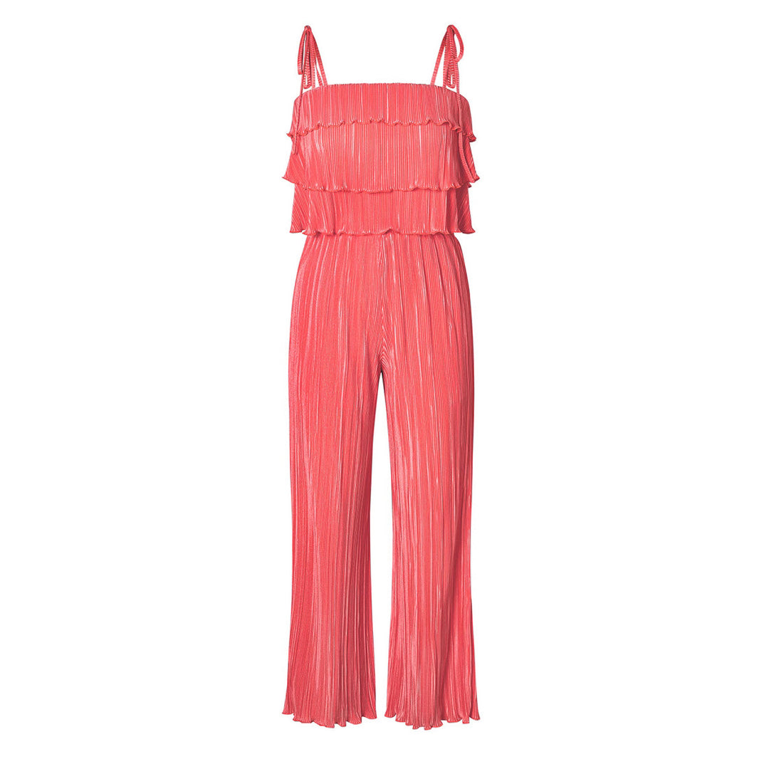Damer Flödande Jumpsuit med volangdetaljer och stiliga spagettiband Mirla-Eva Jonsson