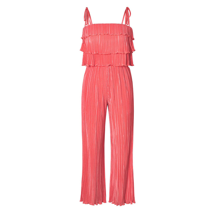 Damer Flödande Jumpsuit med volangdetaljer och stiliga spagettiband Mirla-Eva Jonsson