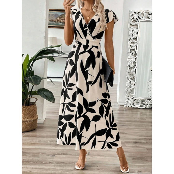 Damer Floral Omslag Maxiklänning Eva Jonsson 1751426039-Eva Jonsson