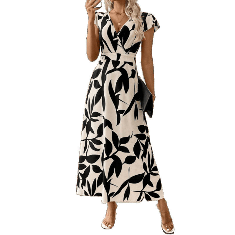 Damer Floral Omslag Maxiklänning Eva Jonsson 1751426039-Eva Jonsson