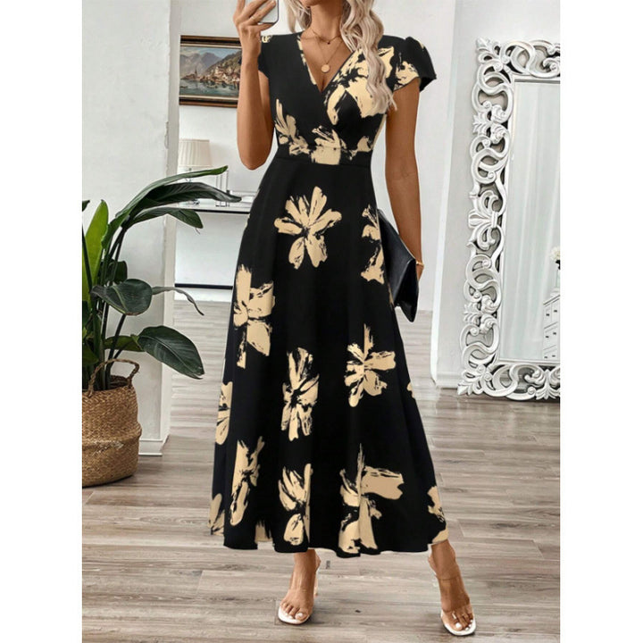 Damer Floral Omslag Maxiklänning Eva Jonsson 1751426039-Eva Jonsson