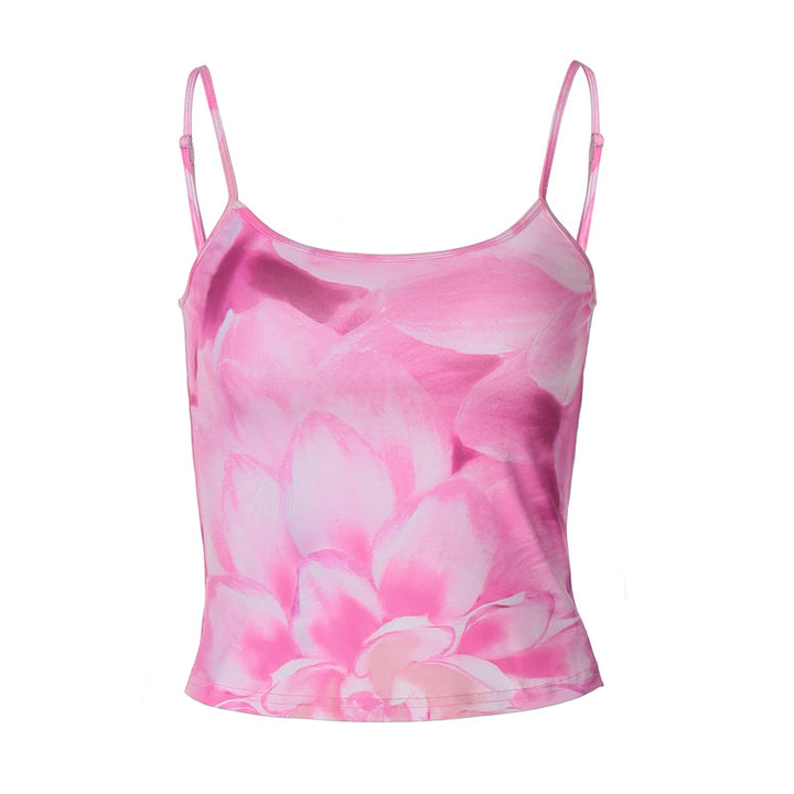 Damer Floral Print Spaghetti Top Mirla-Eva Jonsson