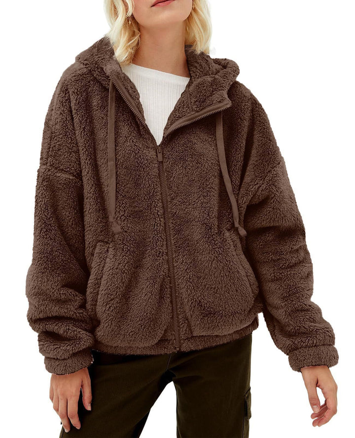 Damer Fluffig Hoodie i Oversized-stil Eva Jonsson-Eva Jonsson