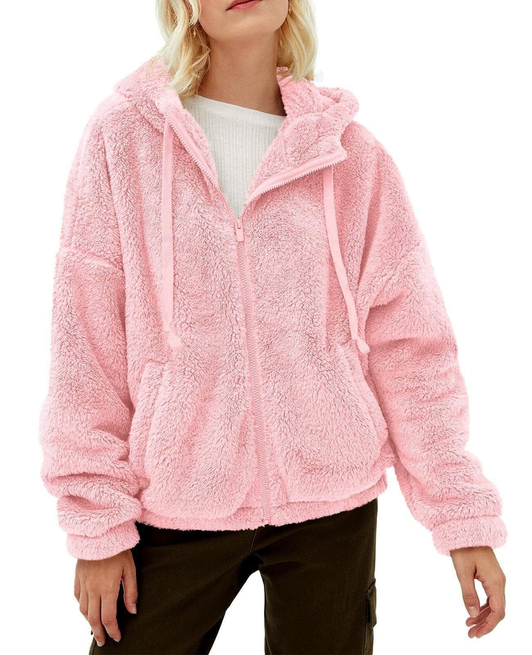Damer Fluffig Hoodie i Oversized-stil Eva Jonsson-Eva Jonsson