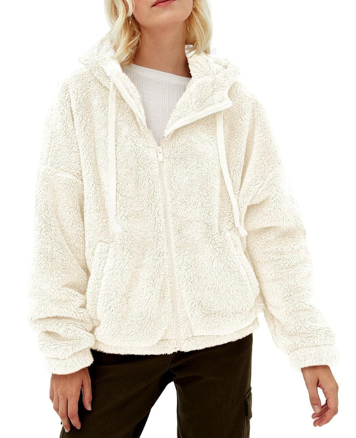 Damer Fluffig Hoodie i Oversized-stil Eva Jonsson-Eva Jonsson