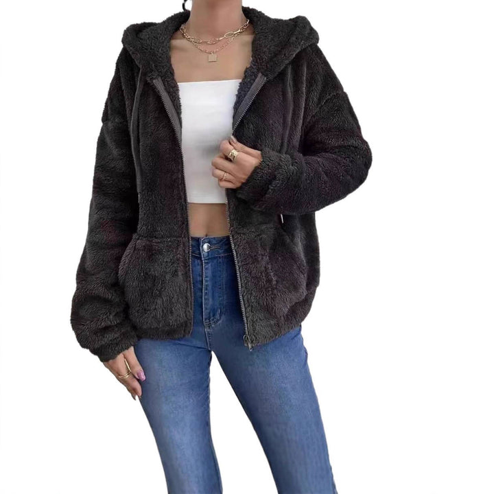 Damer Fluffig Huva Jacka Mirla-Eva Jonsson