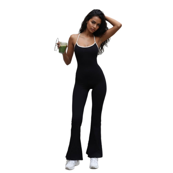 Damer Fluffig Jumpsuit med vida ben och raffinerad ryggutskärning Mirla-Eva Jonsson