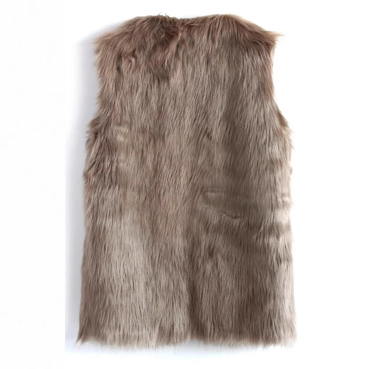 Damer Fluffig Konstpälsväst med elegant design Mirla-Eva Jonsson