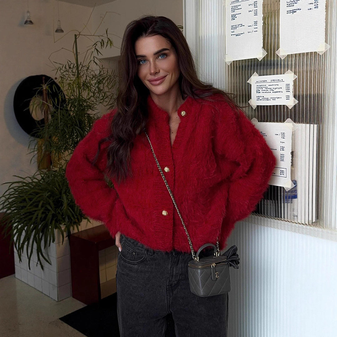 Damer Fluffig Kortjacka Mirla-Eva Jonsson