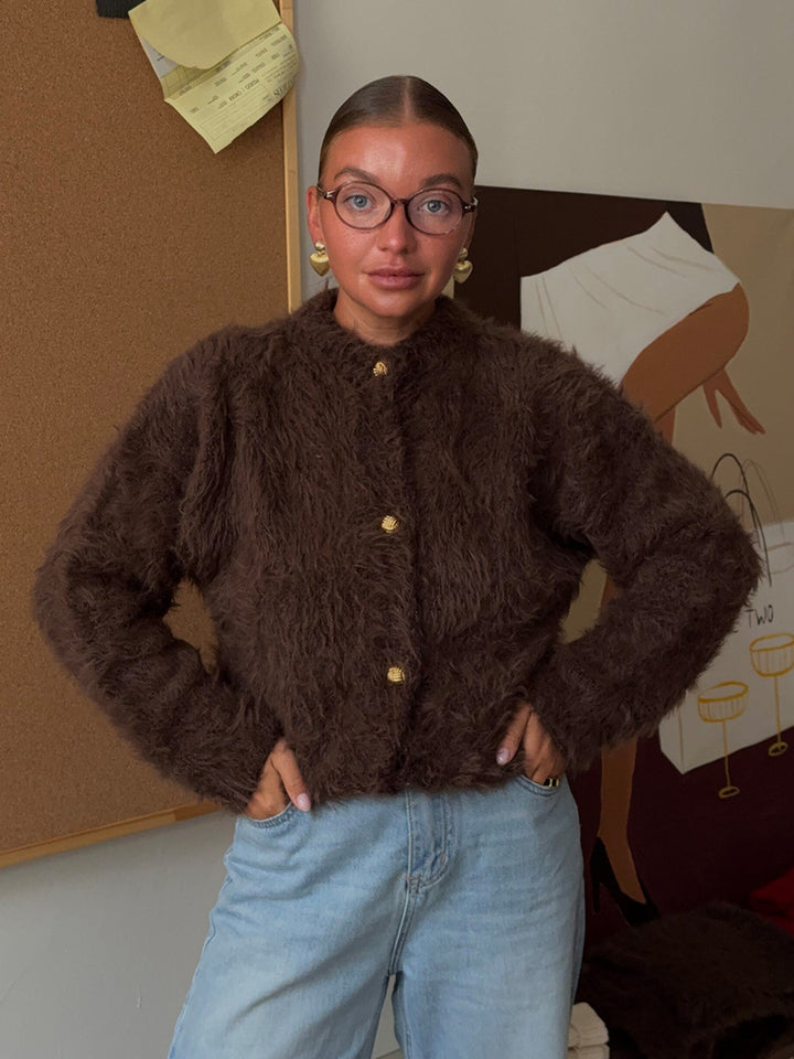 Damer Fluffig Kortjacka Mirla-Eva Jonsson