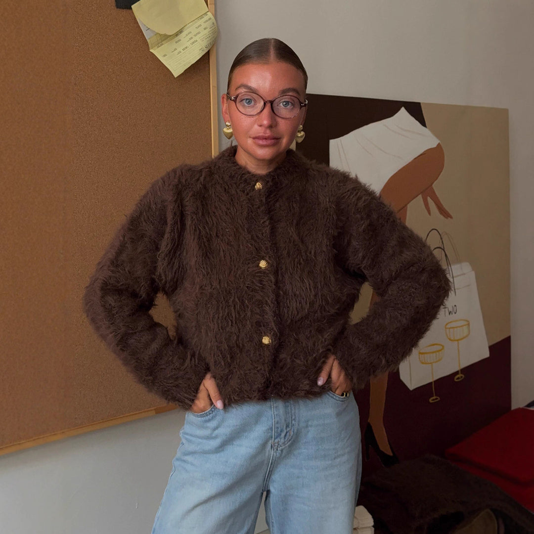 Damer Fluffig Kortjacka Mirla-Eva Jonsson