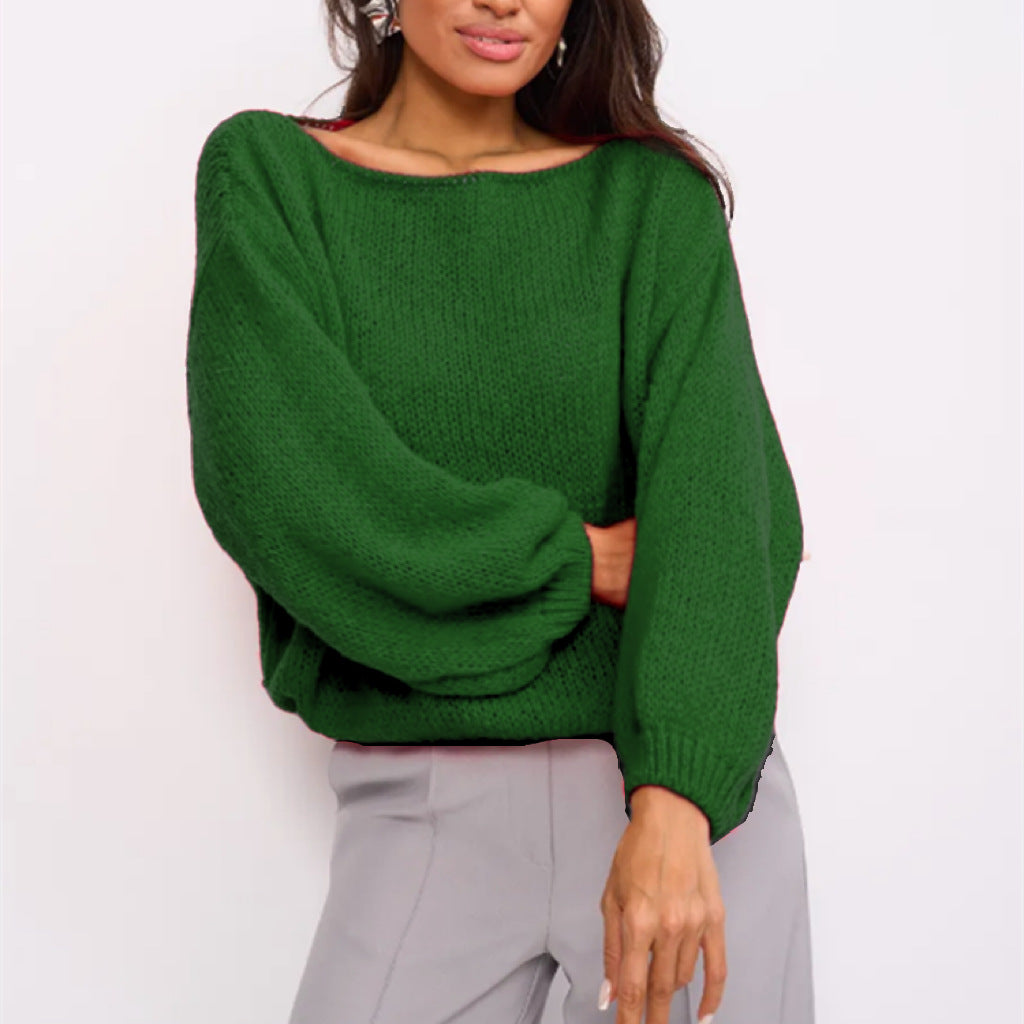 Damer Fluffig Off-Shoulder Tröja med överlappande axlar Mirla-Eva Jonsson